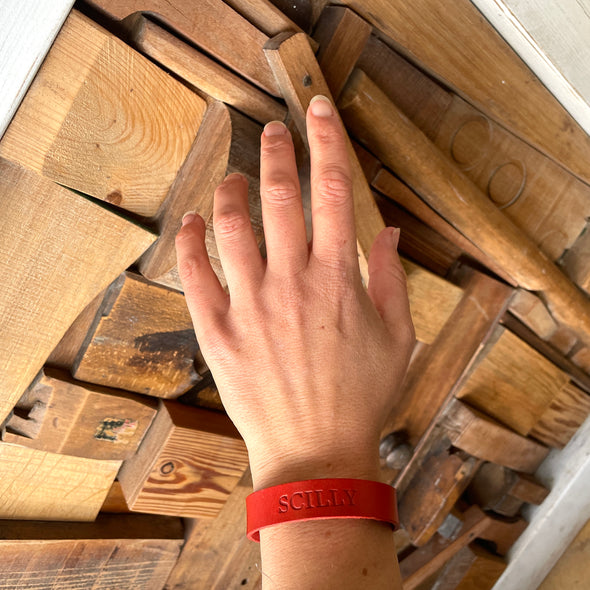 Narrow Leather 'Scilly' Cuff