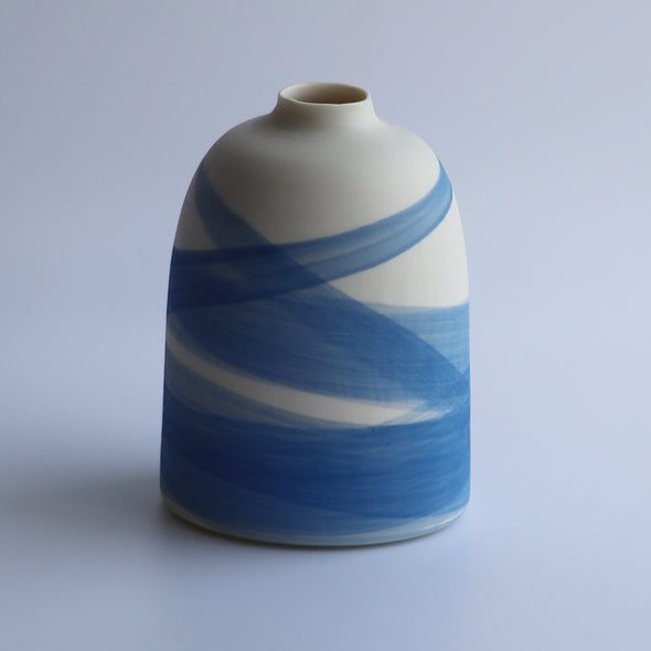 Medium Bud Vase (Blue Wave), Eleanor Crane