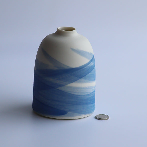 Medium Bud Vase (Blue Wave), Eleanor Crane