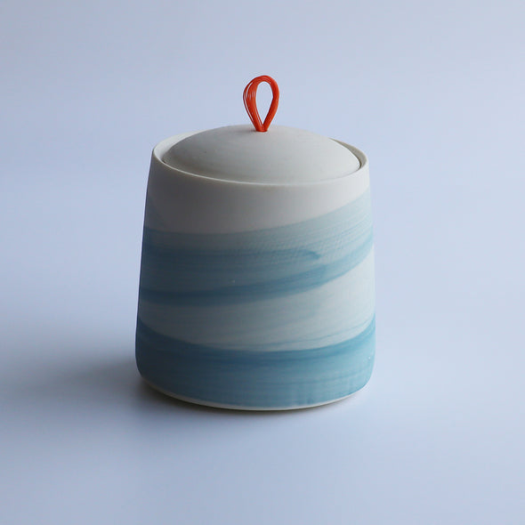 Small Jar (Grey Blue Wave) II, Eleanor Crane