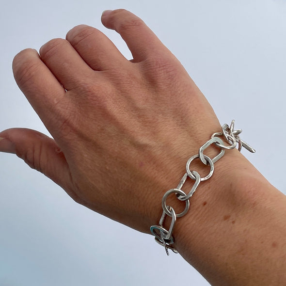Handmade Silver Chain Bracelet, Leah Lewington
