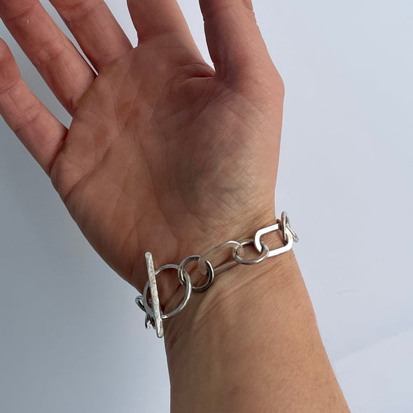 Handmade Silver Chain Bracelet, Leah Lewington
