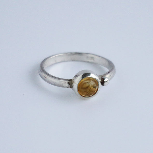 Citrine and Silver Ring, Leah Lewington