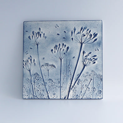 Agapanthus Large Tile, Elaine Brett Rowlands