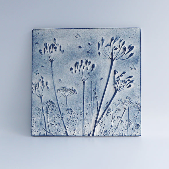 Agapanthus Large Tile, Elaine Brett Rowlands