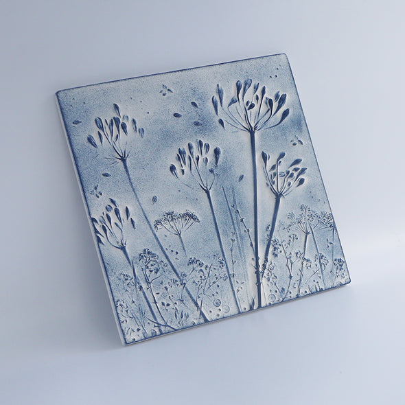 Agapanthus Large Tile, Elaine Brett Rowlands