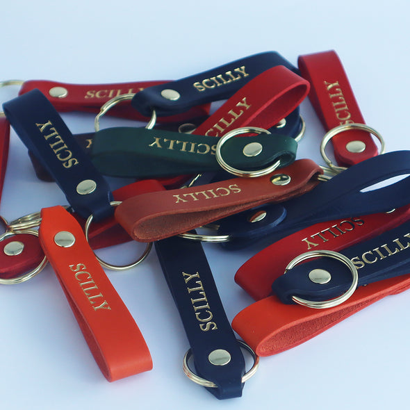 Scilly Keyring (Gold Lettering)