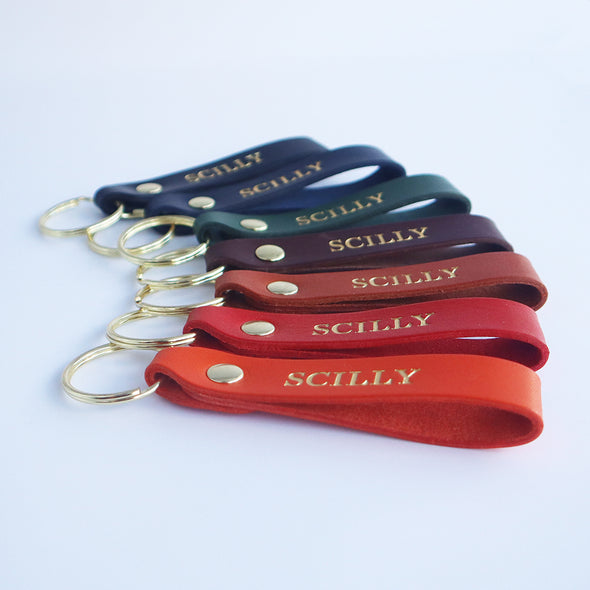 Scilly Keyring (Gold Lettering)