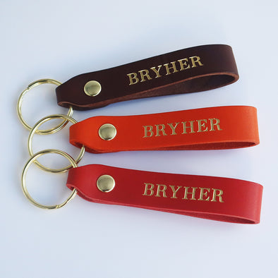 Bryher Keyring (Gold Lettering)