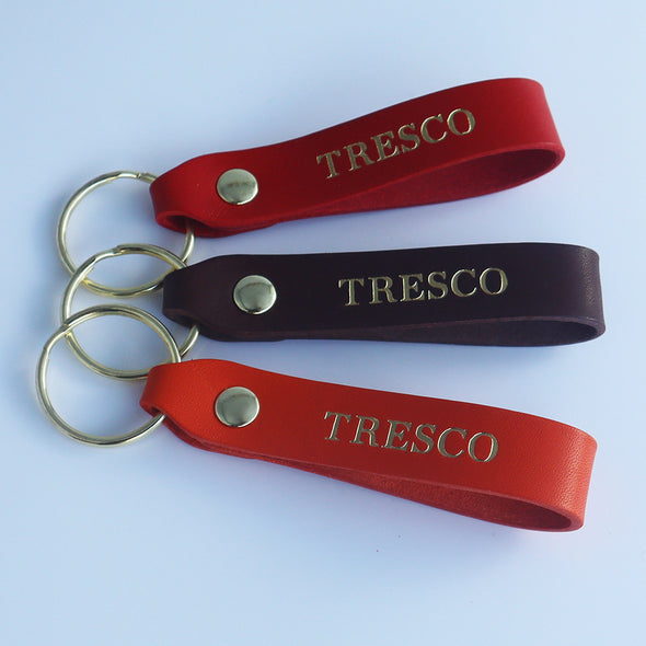 Tresco Keyring (Gold Lettering)