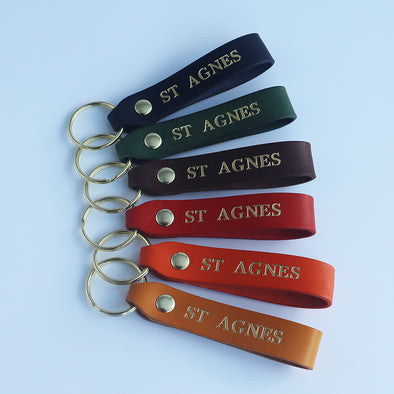 St Agnes Keyring (Gold Lettering)