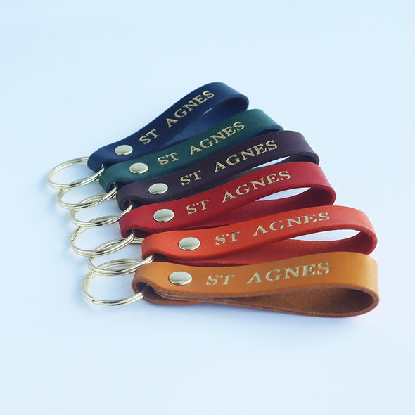 St Agnes Keyring (Gold Lettering)