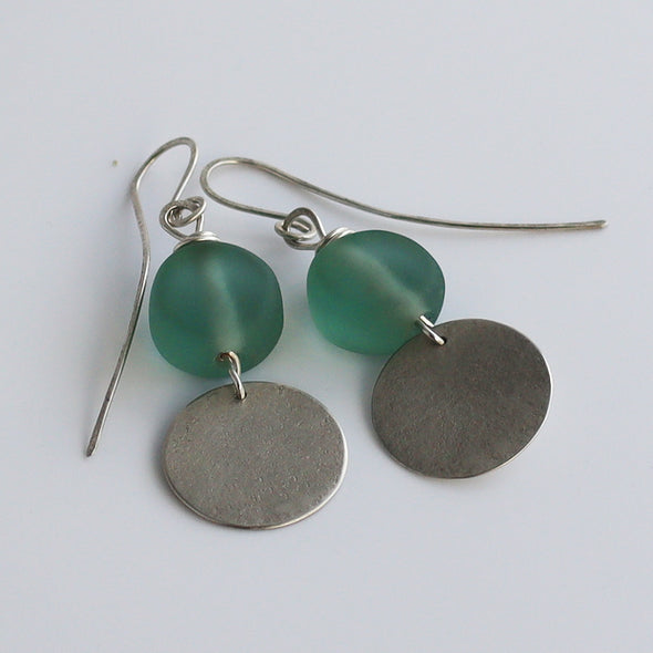 Circular Silver Earrings, Jen Williams