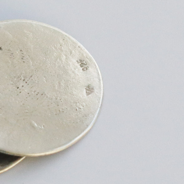 Circular Silver Earrings, Jen Williams