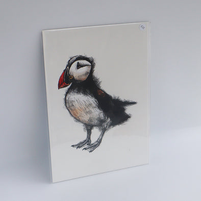 Standing Puffin, Giclée Print, Sam Rees