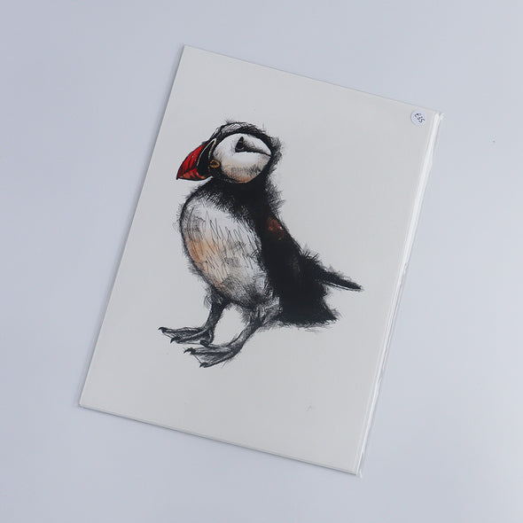 Standing Puffin, Giclée Print, Sam Rees