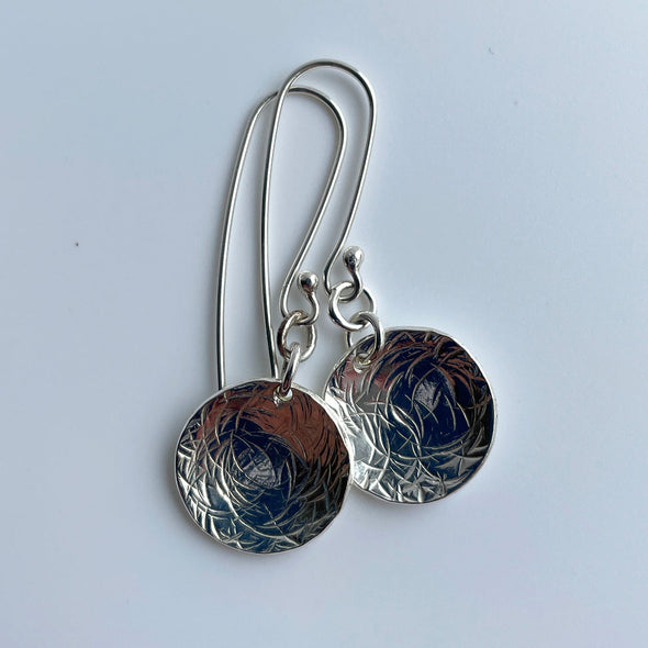 Circular, Imprinted Earrings II, Julia Marston