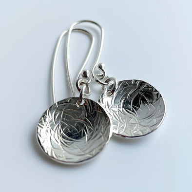 Circular, Imprinted Earrings, Julia Marston