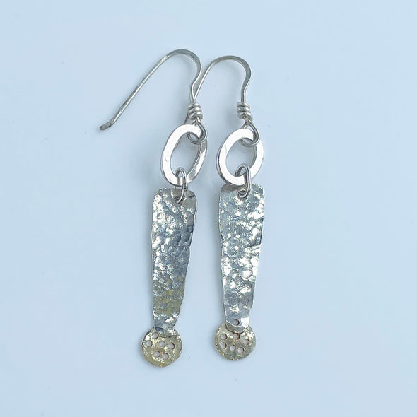 Silver and Gold Earrings, Leah Lewington