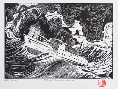 Fair Winds and a Following Sea (Large Linocut), Robin Wilson