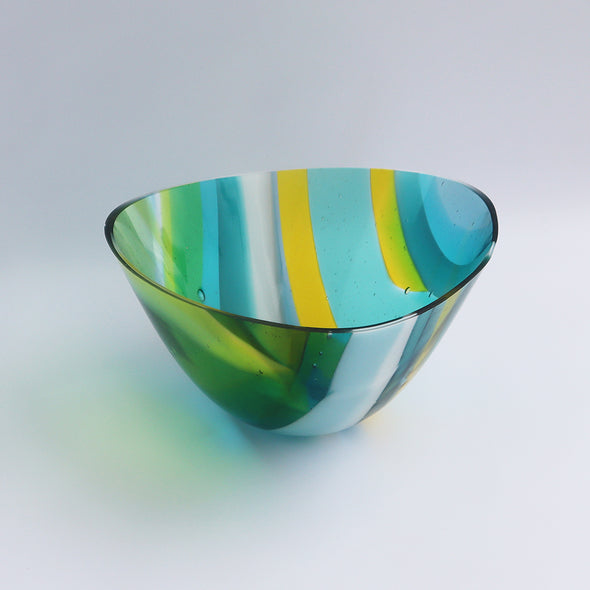 Fused Glass Drop Bowl, Oriel Hicks