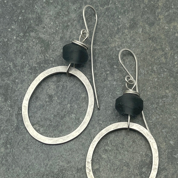 Small Rockpool Earrings (Grey), Jen Williams