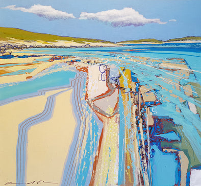 The Tide Comes in Over White Sand, St Martin's, Daniel Cole