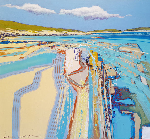 The Tide Comes in Over White Sand, St Martin's, Daniel Cole