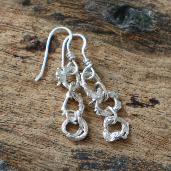 Seaweed Drop Earrings, Leah Lewington