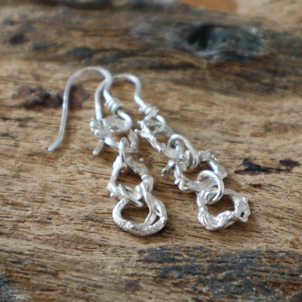 Seaweed Drop Earrings, Leah Lewington