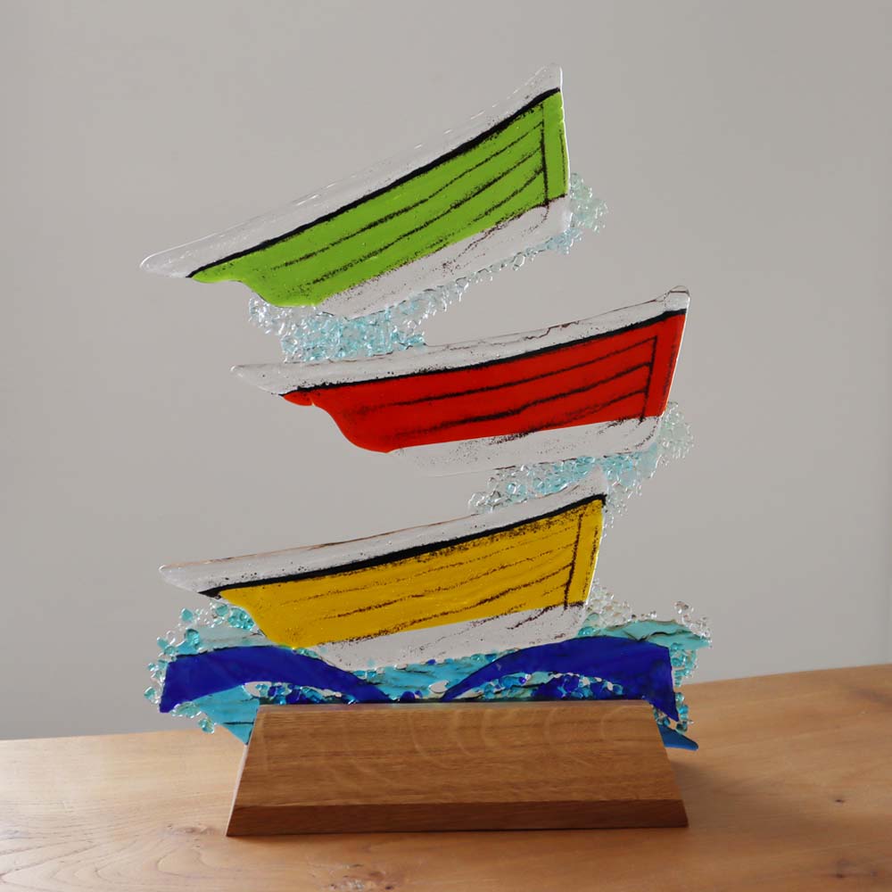 Gig Racing Art Gig Race Sculpture, Oriel Hicks – Tamarisk Scilly